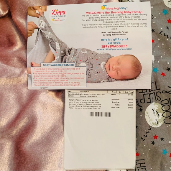NWT | Zippy Swaddle | S-M - Picture 2 of 5